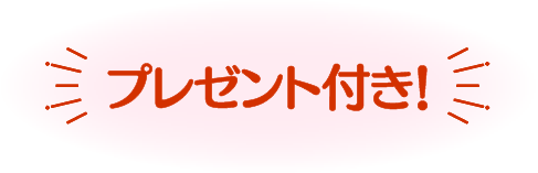 プレゼント付き！