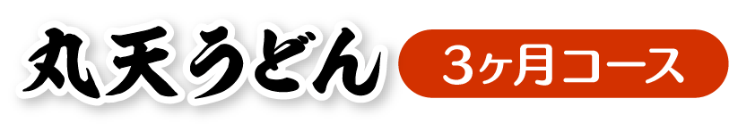 資さんうどんの「丸天うどん」定期便3ヶ月コース