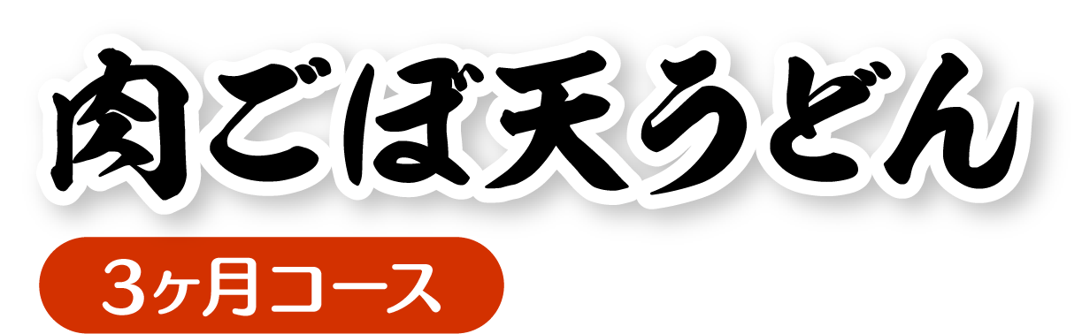 資さんうどんの「肉ごぼ天うどん」定期便3ヶ月コース