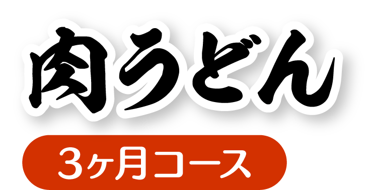 資さんうどんの「肉うどん」定期便3ヶ月コース