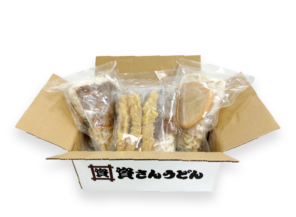 資さんうどんの「資さんセット」定期便3ヶ月コース梱包image